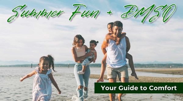DMSO and Summer Fun Your Guide to Comfort family playing on the beach