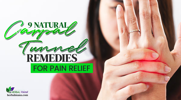 natural remedy for carpal tunnel 9 natural carpal tunnel remedies for pain relief woman holding her hand in pain wearing red shirt and gold wedding band ring