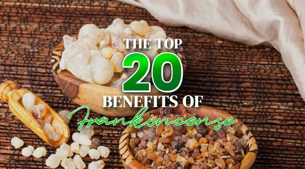 The Top 20 Benefits of Frankincense You Should Know About close up of frankincense amber on a wooden matt