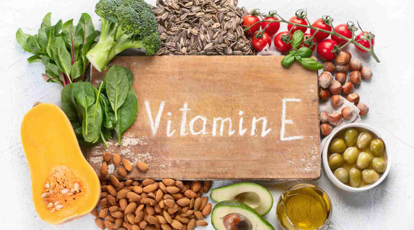 healthy vegetables and seeds with vitamin E, vitamin E foods