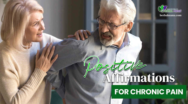 positive affirmations for chronic couple looking concerned due to males chronic back pain close up