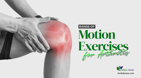 range of motion exercises for arthritis person holding their knee in pain with red x-ray orb
