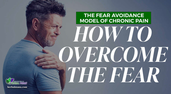 the fear avoidance model of chronic pain man holding his shoulder in pain