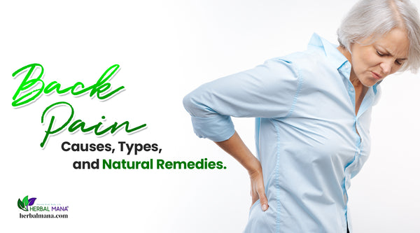 what causes back pain what are the different types of back pain natural remedies that can help woman in blue shirt holding her back in pain