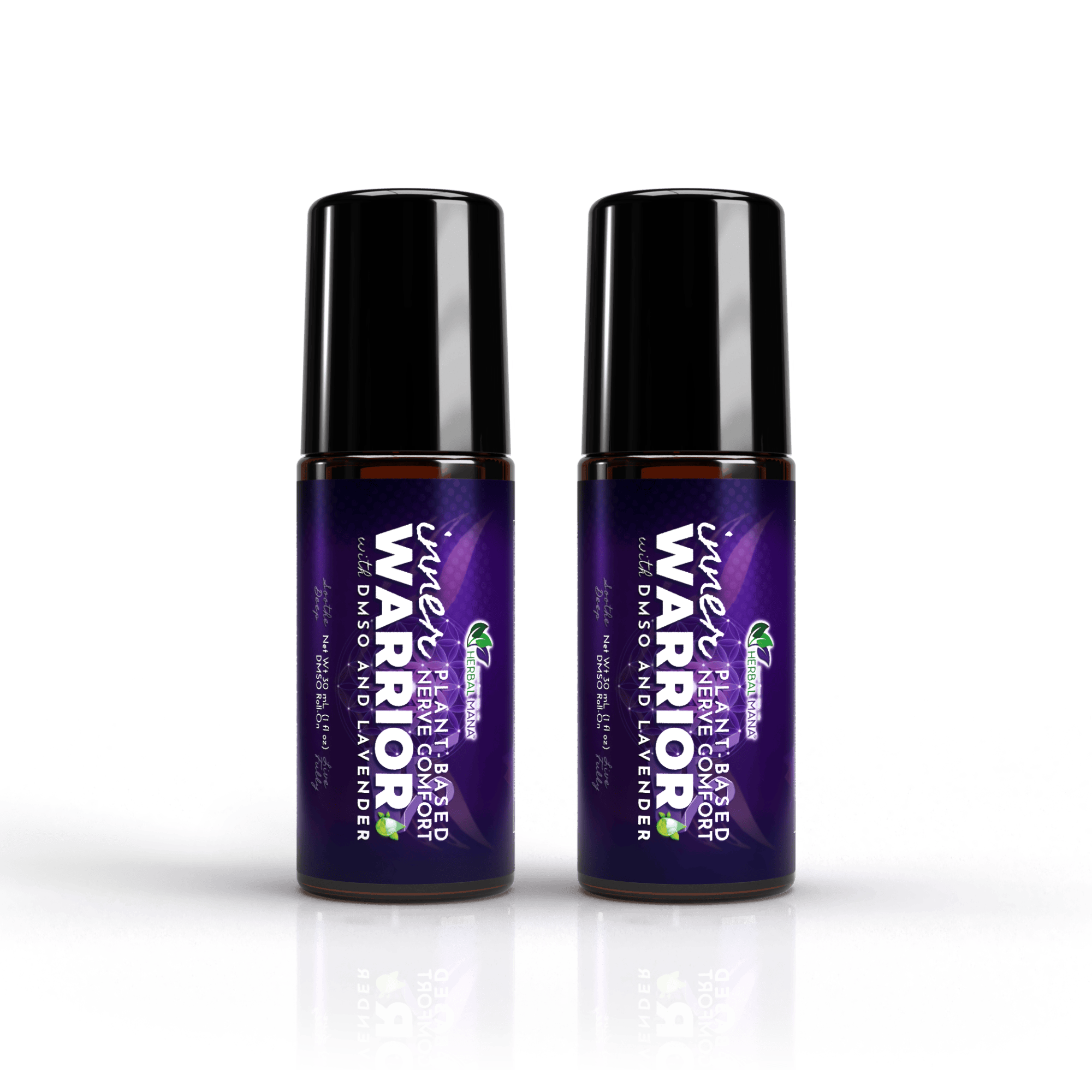 Calming DMSO Roll-On for Nerve Comfort & Sleep | Inner Warrior Calming DMSO Roll-On for Nerve Comfort & Sleep | Inner Warrior 30mL (2 pack) Herbal Mana