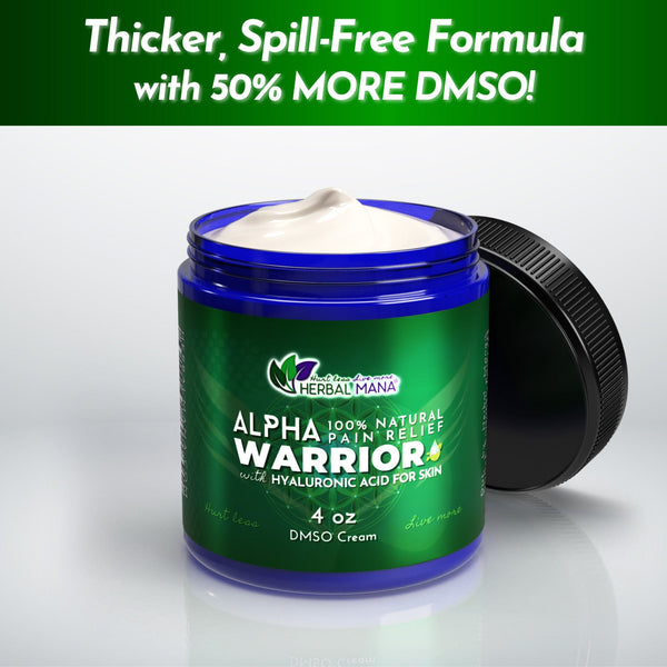 DMSO Cream for Joint & Muscle Recovery | Alpha Warrior DMSO Cream for Joint & Muscle Recovery | Alpha Warrior 4 oz Herbal Mana