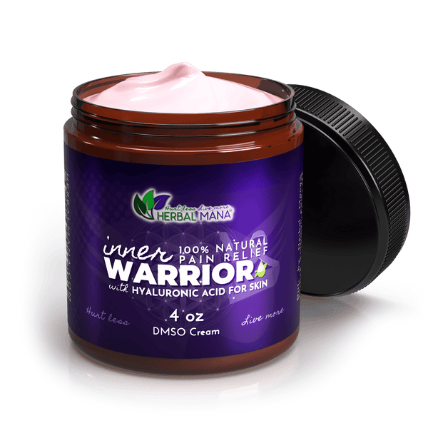 DMSO Cream for Nerve Pain Relief & Sleep | Inner Warrior DMSO Cream for Nerve Pain Relief & Sleep | Inner Warrior 4 oz Herbal Mana