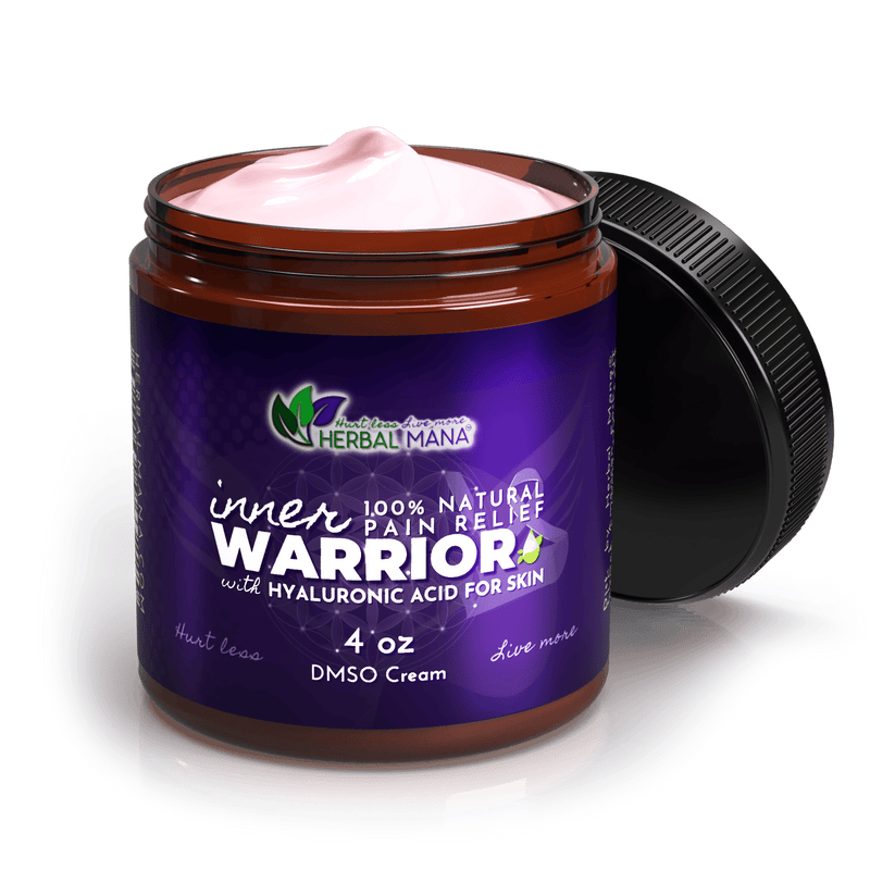 DMSO Cream for Nerve Pain Relief & Sleep | Inner Warrior DMSO Cream for Nerve Pain Relief & Sleep | Inner Warrior 4 oz Herbal Mana