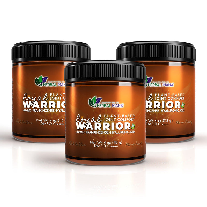 Frankincense DMSO Cream for Joint Pain | Royal Warrior Frankincense DMSO Cream for Joint Pain | Royal Warrior 4 oz (3 pack) Herbal Mana