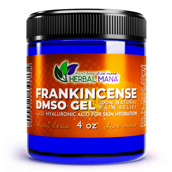 Frankincense DMSO Gel with Hyaluronic Acid 4 oz Herbal Mana