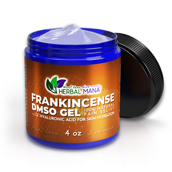 Frankincense DMSO Gel with Hyaluronic Acid Frankincense DMSO Gel with Hyaluronic Acid 4 oz Herbal Mana