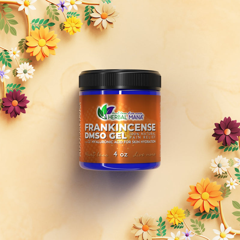Frankincense DMSO Gel with Hyaluronic Acid Frankincense DMSO Gel with Hyaluronic Acid 4 oz Herbal Mana