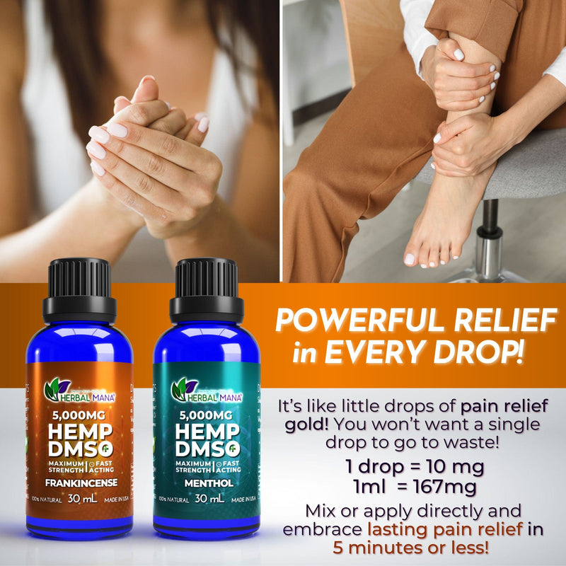 Hemp DMSO (5000 mg) - Superior Relief for Chronic Pain & Stress Hemp DMSO (5000mg) Herbal Mana